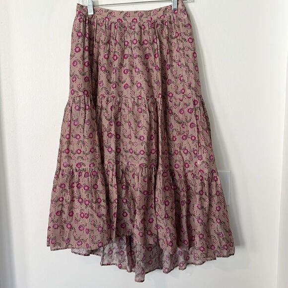 Xirena Iris Hi/Lo Floral Skirt S - Picture 3 of 11